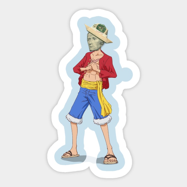 ONE PIECE Hamilton Sticker by yosuke